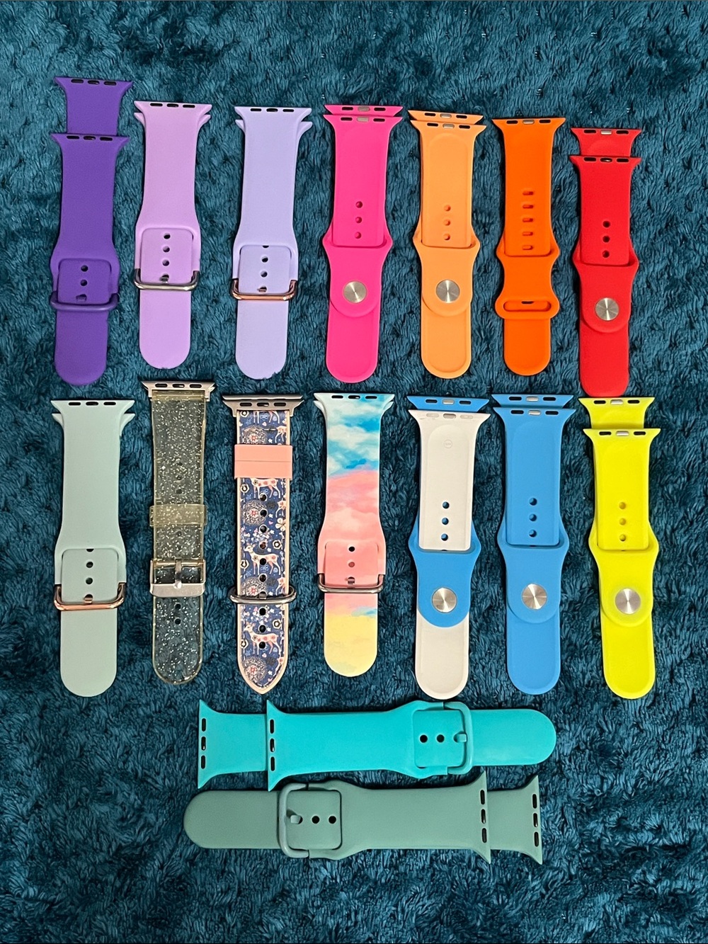 16 Apple, smart, watch silicone bands